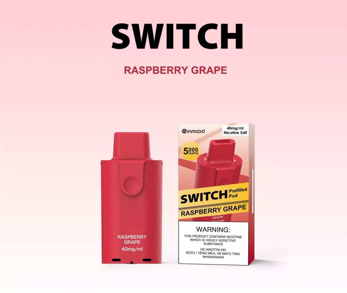 Switch Pod Replacement Pod Only 5000 Puffs Raspberry Grape