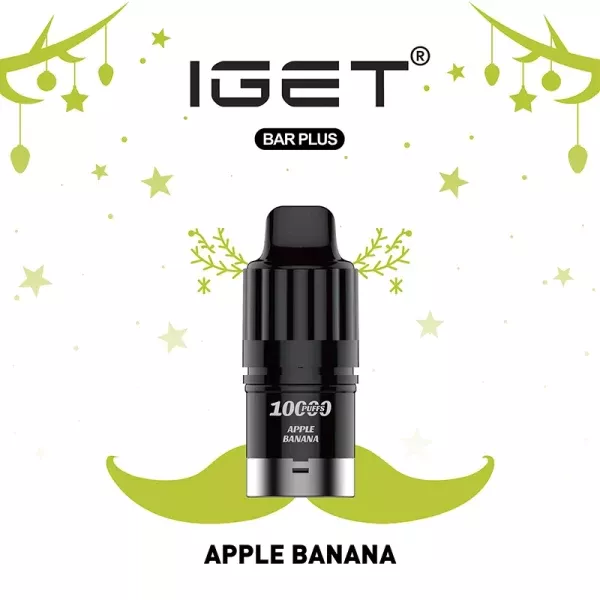 IGET Bar Plus Pod V3 Apple Banana 10,000 puffs
