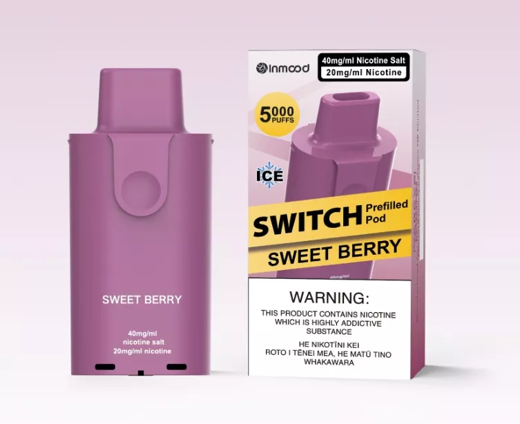 Inmood Sweet Berry Switch Disposable Vape Replacement Pod 5000 Puffs