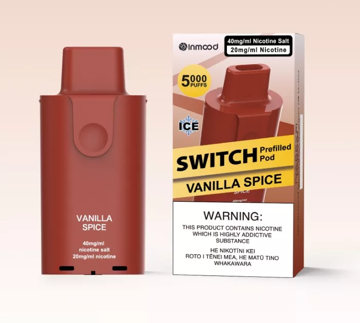 Inmood Vanilla Spice Switch Disposable Vape Replacement Pod 5000 Puffs