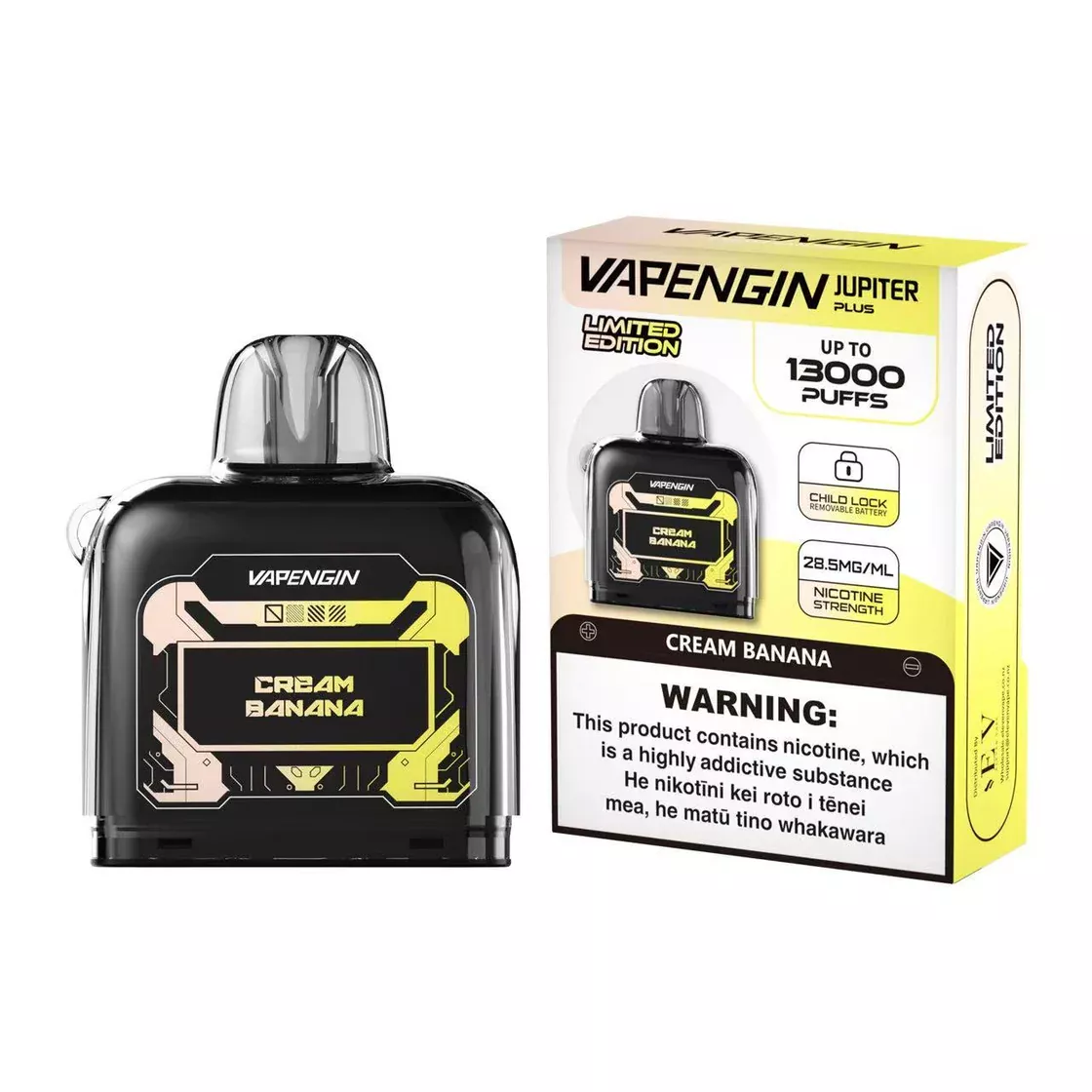 Vapengin Jupiter 2 Plus 13000 Puffs Pod Only Cream Banana
